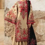 BR_690 Unstitched Heavy Embroidered Dhanak Suit Embroidered Dhanak Shawl