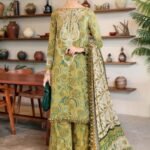 MB-456 Digital Printed Lawn 3pc Suit With Digital Printed Lawn Dupatta