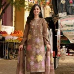 ANEELAS-Lawn Unstitched Embroidered Suit With Digital Printed Dupatta