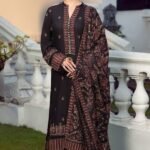 BR_1020 Dhanak Embroidered Suit with Dhanak Embroidered Shawl