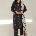 3 Pc Digital Printed Lawn Suit (Digital Printed Lawn Dupatta)