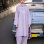 ZS-2625 Lawn Unstitched 3pc Embroidered Suit With Digital Printed Poly Lawn Dupatta