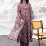3 Piece - Airjet Digital Printed Lawn Suit ( Lawn Dupatta)