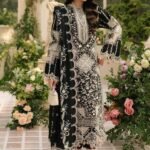 BIL06 Lawn Embroidered 3pc Suit With Bamber Chiffon Embroidered Dupatta