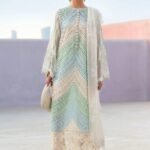 3pc MARIA.B  UNSTICHED FULL EMBROIDERD SUIT