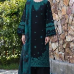 FA-10 Unstitched Embroidered Lawn Suit 3pc With Digital Printed Fancy Voil Dupatta