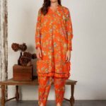 2 pc Lawn Airjet Digital Printed Suit