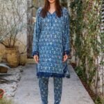 2 Pc Lawn Airjet Digital Printed Suit