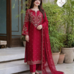 3 Piece - Unstitched Embroidered Lawn Fabric BT-2700
