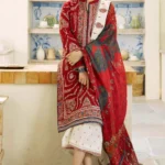 ZS-2550 Unstitched Fully Embroided Dhanak Suit With Wool Shawl