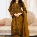 MB-100 Unstitched Fully Embroidered Lawn Suit With Embroidered Lawn Dupatta
