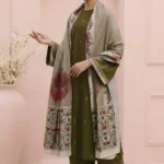 ZB-13 Unstitched Embroidered Lawn Suit 3pc With Digital Printed Dupatta
