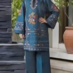 Unstitched Embroidered Lawn Suit 3pc With Digital Printed Dupatta Add to wishlist