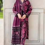 Khaddar 3pc Digital Printed Suit With Digital Printed Khaddar Dupatta