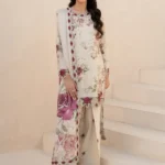 bq-87Unstitched Embroidered Khaddar Suit ( Printed Khaddar Dupatta