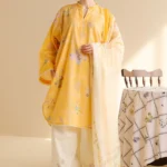 MB-884 Digital Printed 3Pc Unstitched Lawn Suit With Digital Printed Poly Lawn Dupatta