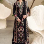QL-2655 Unstitched Dhanak Stuff Full Embroidered Suit With Full Embroidered Shawl