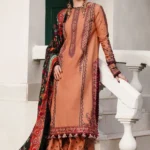 Unstitched Heavy Embroidered Dhanak Suit ( Printed Woolen Shawl )