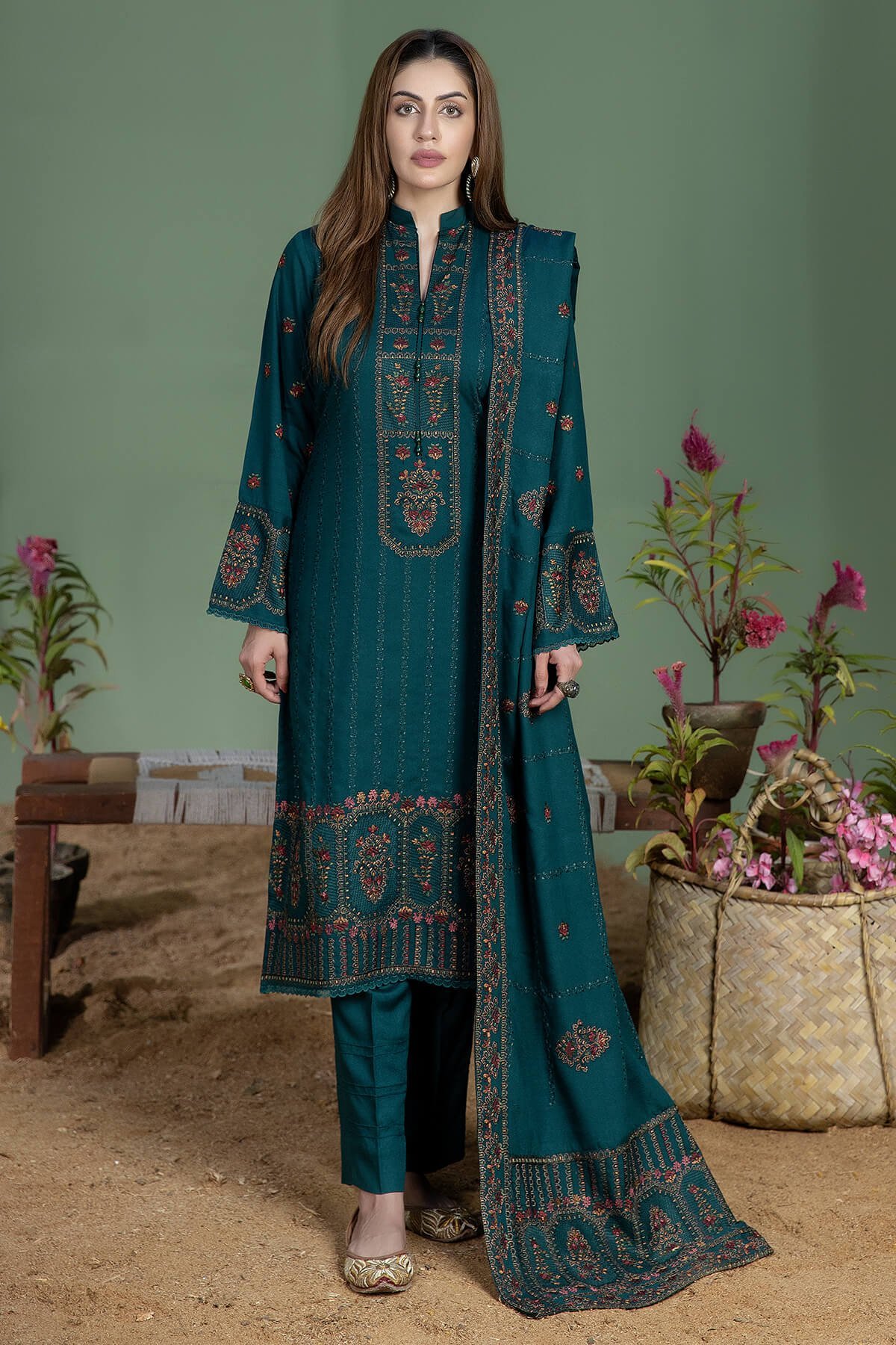 rn-image_picker_lib_temp_0ad487bf-280c-492f-8677-74769ee6befc.jpg.jpeg 3 Piece - Unstitched Fully Embroidered Dhanak Fabric AJ-940 - Image 1