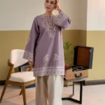 MB-2825 2 Piece-Unstitched Embroidered Lawn With Lawn Embroidered Trouser