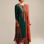 3 Piece - Unstitched  Fully Embroidered Lawn Suit With Printed Lawn Dupatta SP-525
