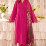 3 Piece - Unstitched Embroidered Lawn Fabric FR-2725