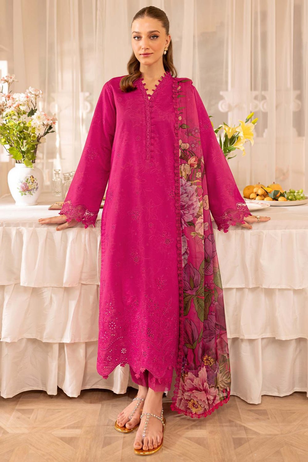 rn-image_picker_lib_temp_3d182646-e0bc-49a5-b604-8ceb3f6f0bb4.jpg 3 Piece - Unstitched Embroidered Lawn Fabric FR-2725 - Image 1