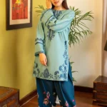 AK-930 Unstitched Fully Embroided Dhanak 2 Piece Suit