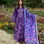 3 Piece - Unstitched Embroidered Lawn Fabric
