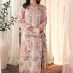 3 Piece - Unstitched Embroidered Lawn Fabric QL-2765