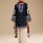 RR-610 Unstitched Dhanak Stuff Full Embroidered Suit With Printed Wool Shawl