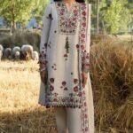 3 Piece – Unstitched Dhanak Stuff Full Embroidered Suit With Dhanak Embroiderd Shawl