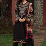 CH-77 Digital Printed Khaddar 3Pc Suit With Digital Printed Khaddar Dupatta
