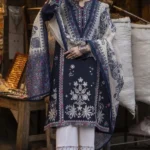 3 Piece – Unstitched Dhanak Stuff Full Embroidered Suit With Printed Wool Shawl