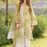 3 Piece - Unstitched Printed Lawn Fabric