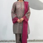 BQ-405 Digital Printed Khaddar 3Pc Suit With Digital Printed Khaddar Dupatta