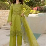 3 Piece - Unstitched Chicken Kari Embroidered Suit
