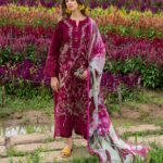 3 Piece - Unstitched Embroidered Lawn Fabric MS-2750