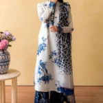 CO 488 Digital Printed 3Pc Unstitched Lawn Suit With Digital Printed Monar Dupatta
