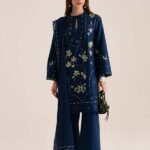 Unstitched Dhanak Stuff Full Embroidered Suit With Four-sided Dhanak Embroiderd Shawl