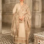 BR-800 Unstitched Heavy Embroidered Dhanak Suit Embroidered Dhanak Shawl
