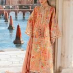 UNSTITCHED - 3 Piece Digital Printed and Embroidered Lawn Fabric
