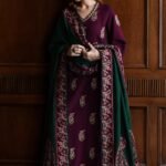 BT 2900 - 3 Piece Unstitched Embroidered Dhanak Fabric With Embroidered Dhanak Shawl