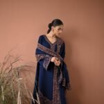 BT 2880A - 3 Piece Unstitched Embroidered Dhanak Fabric With Embroidered Dhanak Shawl